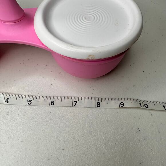 Tupperware Pink Blossom Condiment 2 Bowl Set Containers With Lids - Picture 7 of 7